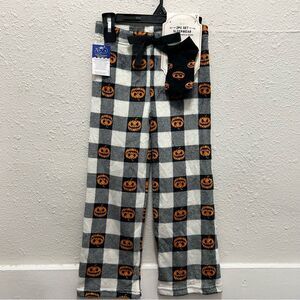 Modern Kids Lux Plush Halloween Pajama Pants with Socks NWT Unisex Small